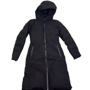 Lululemon Down Puffer Parka Sleet Street Long Jacket Black LW4BDJS.  Exc